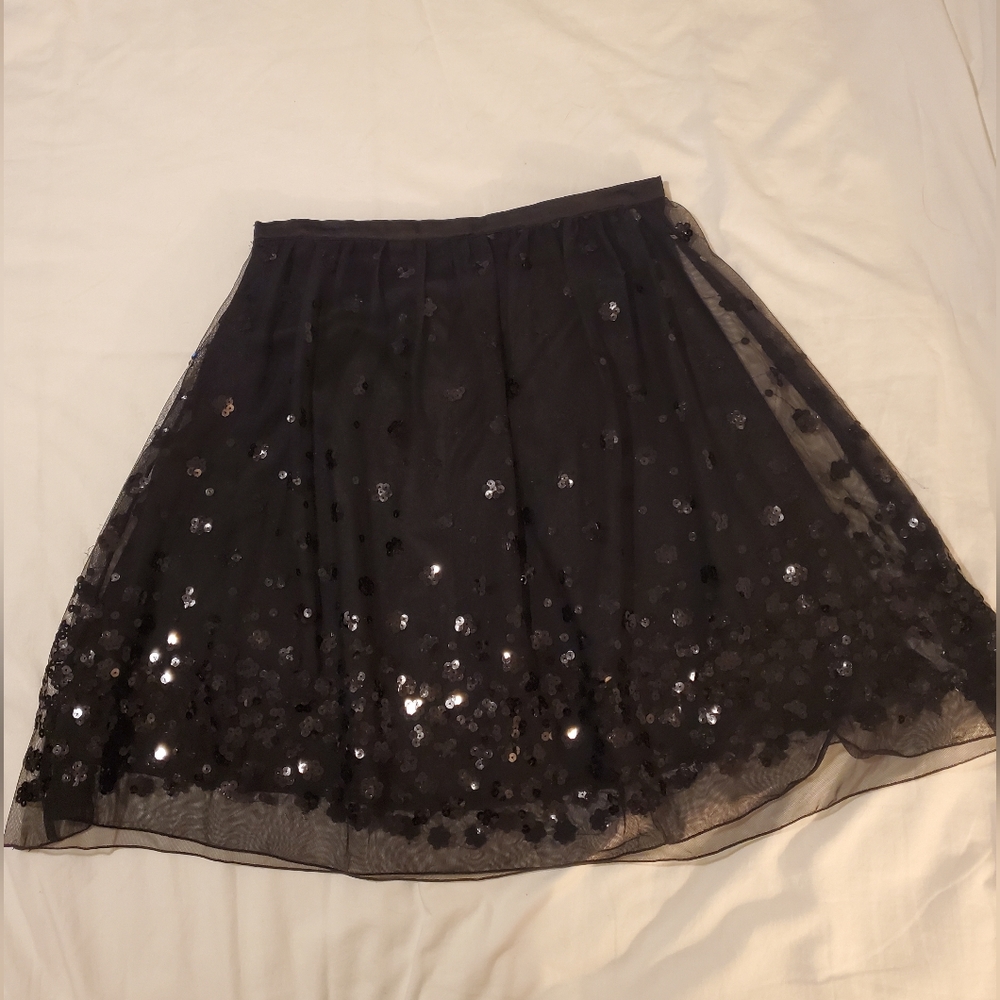 Limted Too black sequin skirt